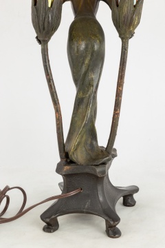 Gustav Gurschner (Austrian, 1873-1970) Art Nouveau Lily Lamp